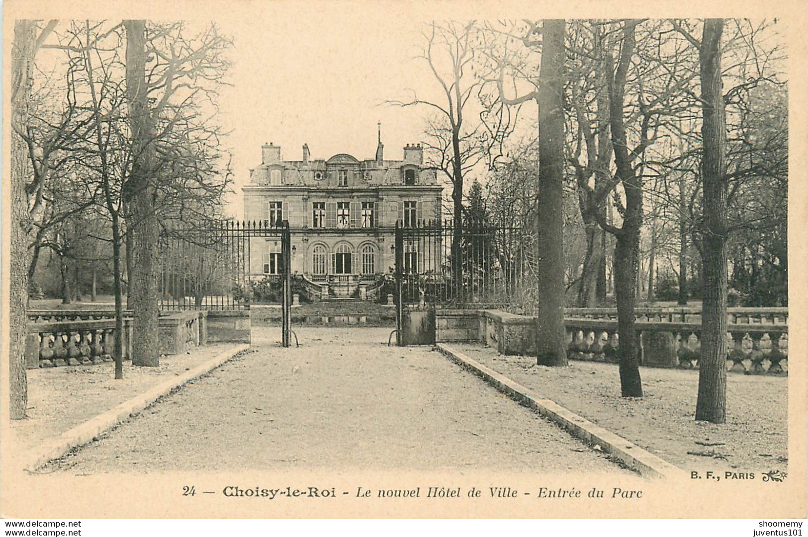 CPA Choisy Le Roi-Le Nouvel Hôtel De Ville-Entrée Du Parc-24     L2160 - Choisy Le Roi
