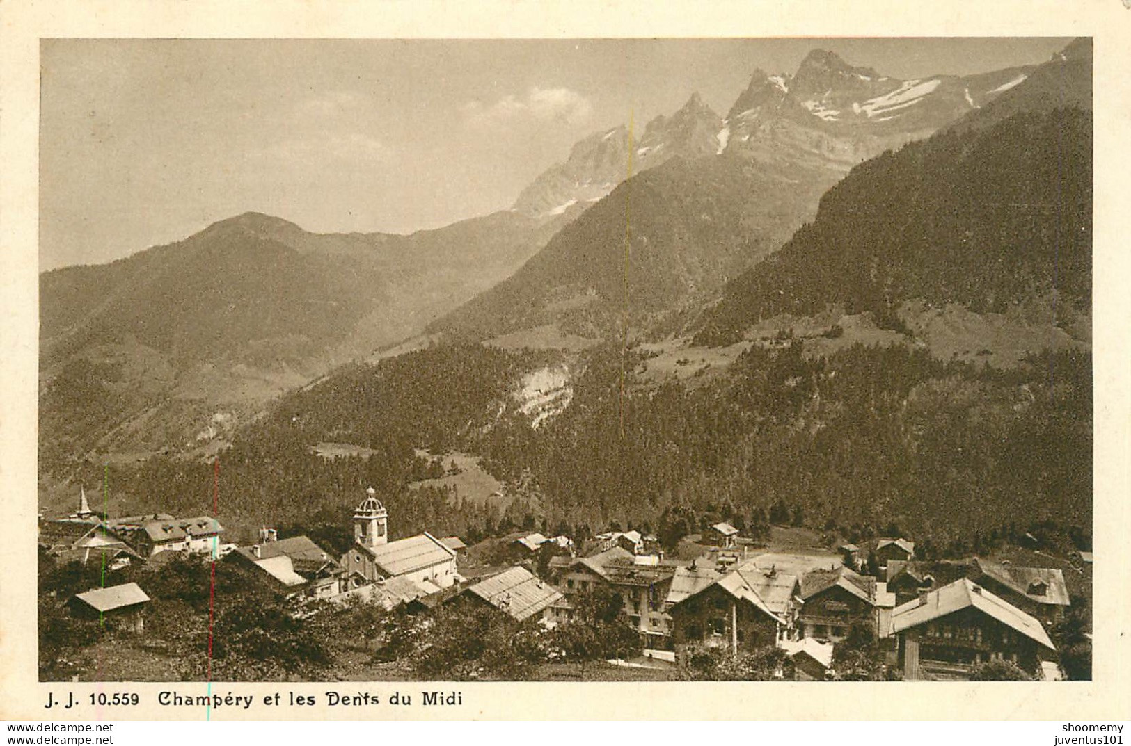 CPA Champéry Et Les Dents Du Midi-Timbre      L2152 - Champéry