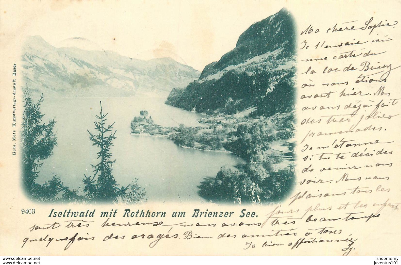 CPA Iseltwald Mit Rotkorn Am Brienzer See-Timbre-RARE      L2100 - Brienz