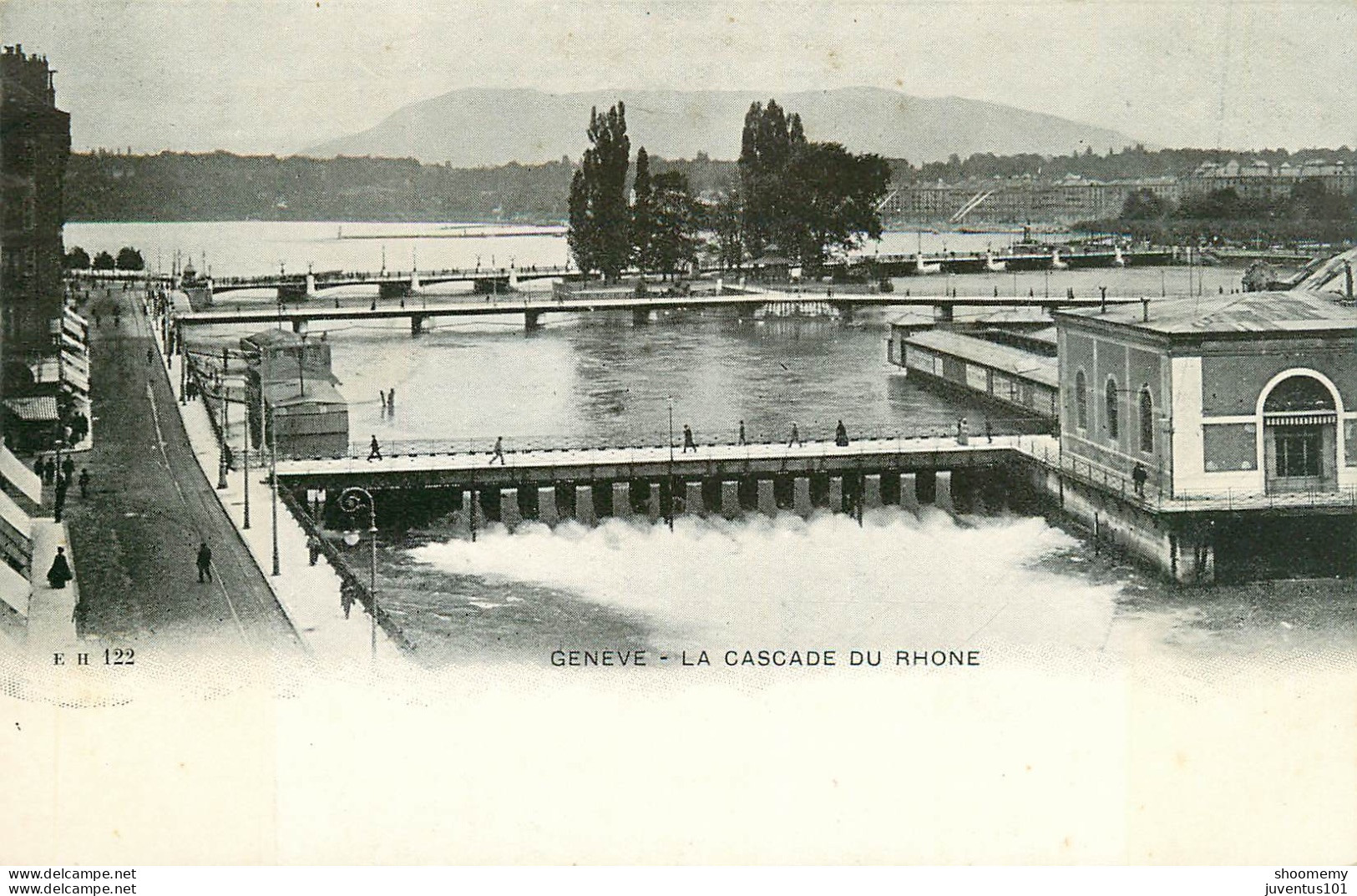 CPA Genève-La Cascade Du Rhône-122     L2161 - Genève