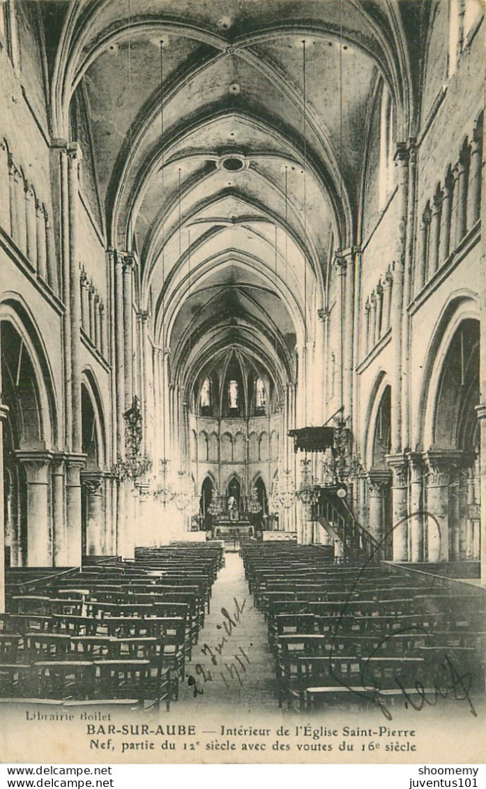 CPA Bar Sur Aube-Intérieur De L'église Saint Pierre-Nef     L2201 - Bar-sur-Aube