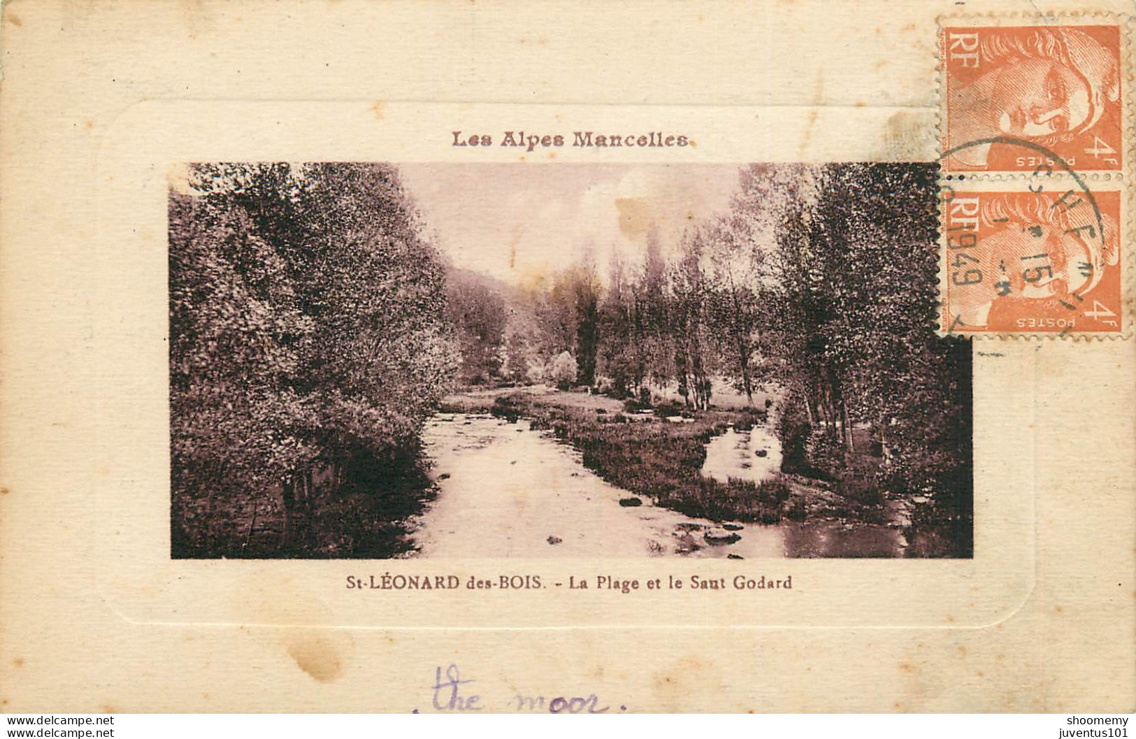 CPA Saint Léonard Des Bois-La Plage Et Le Saut Godard-Timbre   L2314 - Saint Leonard Des Bois