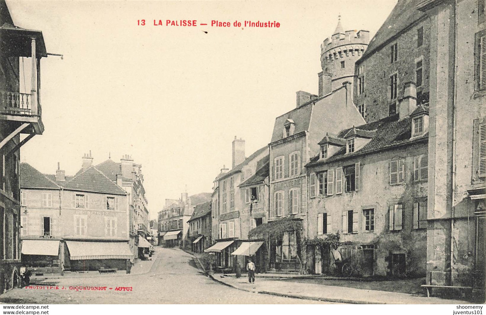 CPA La Palisse-Place De L'industrie-13-RARE Texte En Rouge      L2443 - Lapalisse