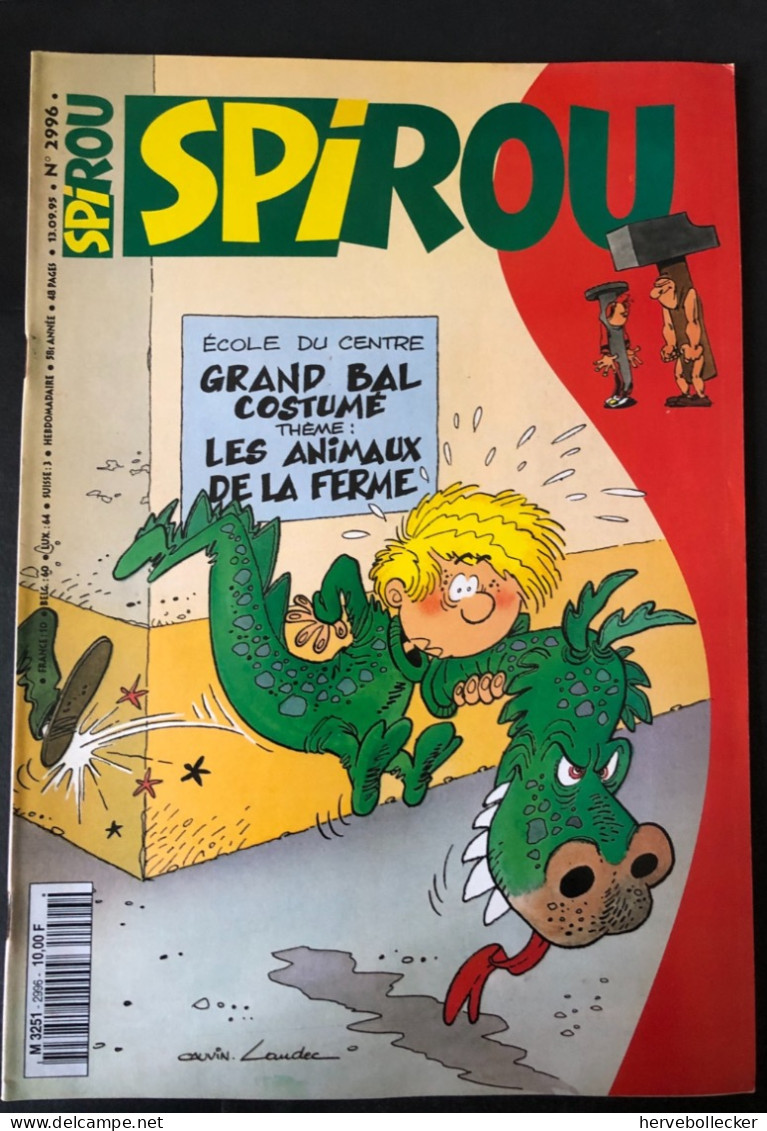 Spirou Hebdomadaire N° 2996 -1995 - Spirou Magazine