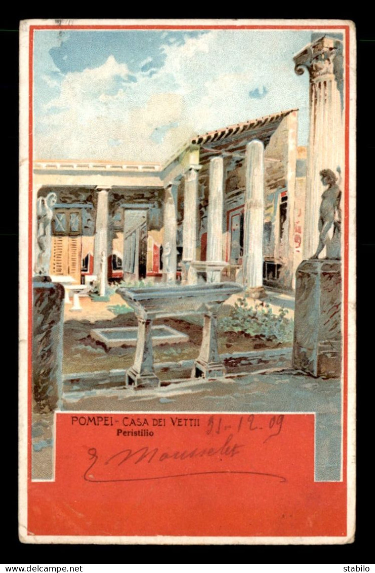 ITALIE - POMPEI - CASA DEI VETTII - CARTE ILLUSTREE - Pompei