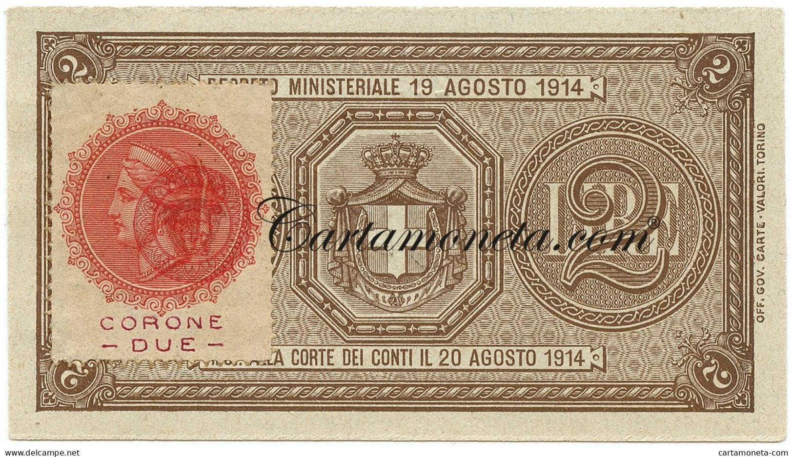 2 CORONE VENEZIA GIULIA E VENEZIA TRIDENTINA 1915 SUP+ - Otros & Sin Clasificación