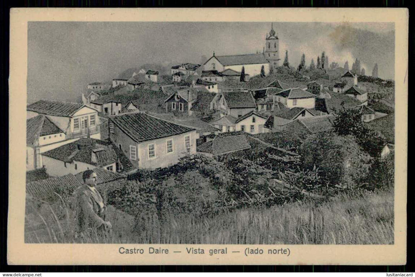 CASTRO DAIRE  - Vista Geral - (lado Norte) (Ed. De Mário Jorge Ferreira Pinto) Carte Postale - Viseu