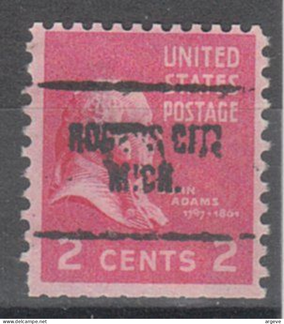 USA Precancel Vorausentwertungen Preo Locals Michigan, Rogers City 704, Stamp Defect - Preobliterati