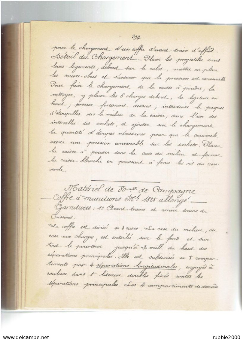 ECOLE DE PYROTECHNIE MILITAIRE FIN XIX° COURS SUR LES AGENTS EXPLOSIFS MUNITION ARTIFICES BOUCHES A FEU CANONS POUDRE - Documents