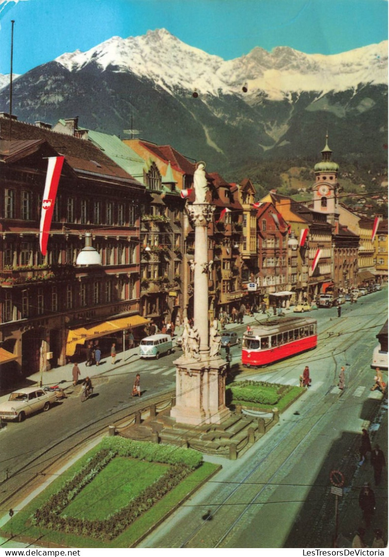 AUTRICHE - Innsbruck - Maria Theresien StraBe - Vue Générale - Animé - Voitures - Carte Postale - Innsbruck