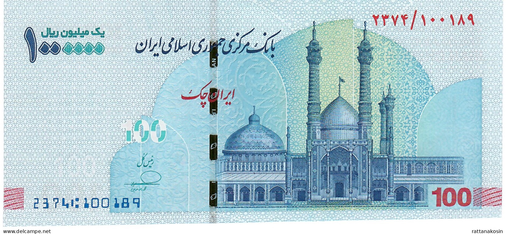 IRAN  P166b (=B302b )  100 TOMAN = 1000000 Or 1.000.000  RIALS 2022 Signature FARZIN UNC. - Iran