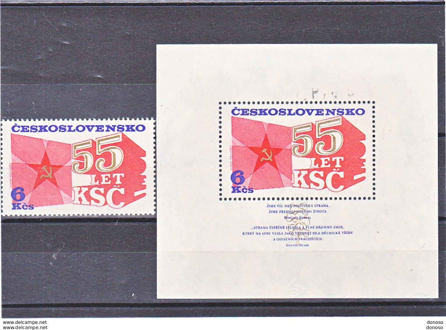 TCHECOSLOVAQUIE 1976 Michel 2323 + Bl 32 NEUF** MNH - Neufs