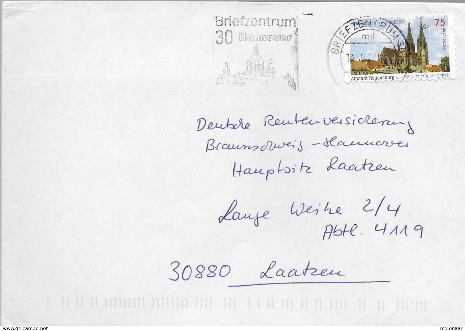 Postzegels > Europa > Duitsland > West-Duitsland > Brief Met 1 Postzegel (17306) - Other & Unclassified