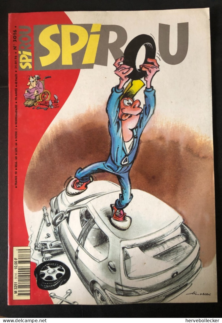 Spirou Hebdomadaire N° 3016 -1996 - Spirou Magazine