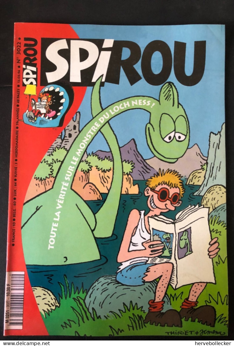 Spirou Hebdomadaire N° 3022 -1996 - Spirou Magazine