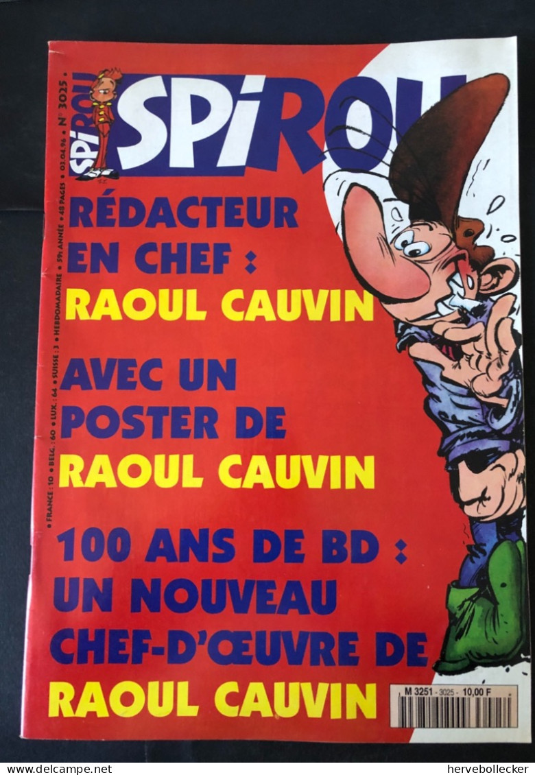 Spirou Hebdomadaire N° 3025 -1996 - Spirou Magazine