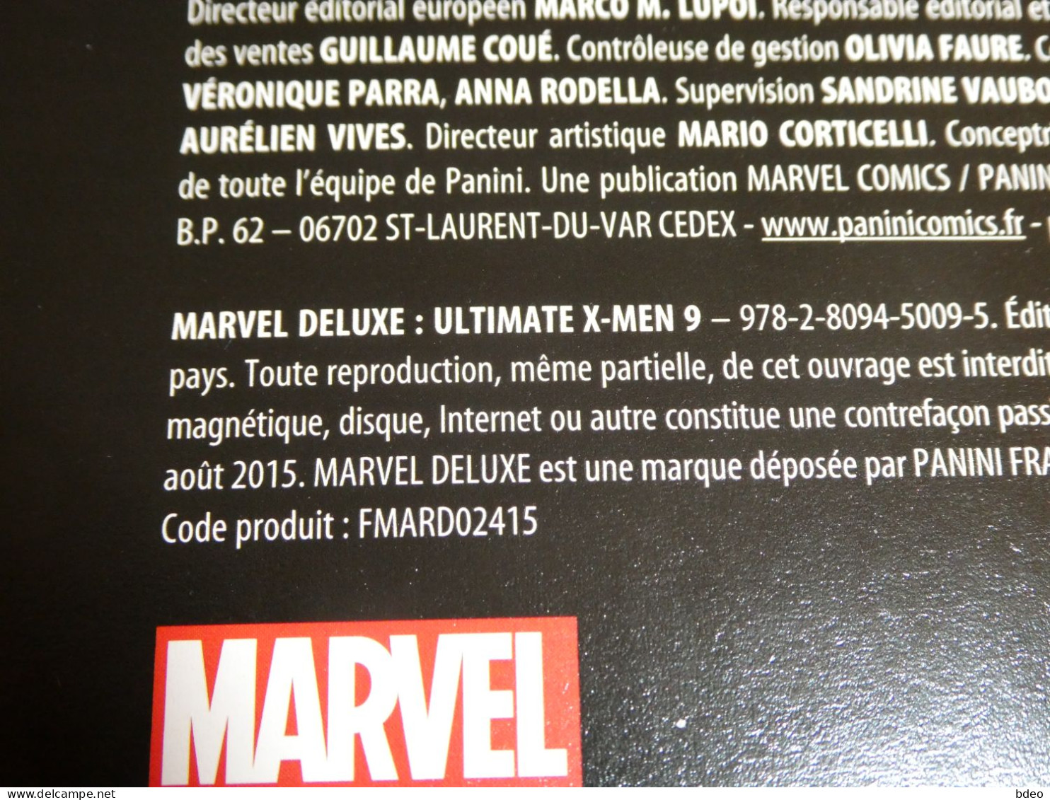 ULTIMATE X MEN TOME 9 / MARVEL DELUXE / TBE