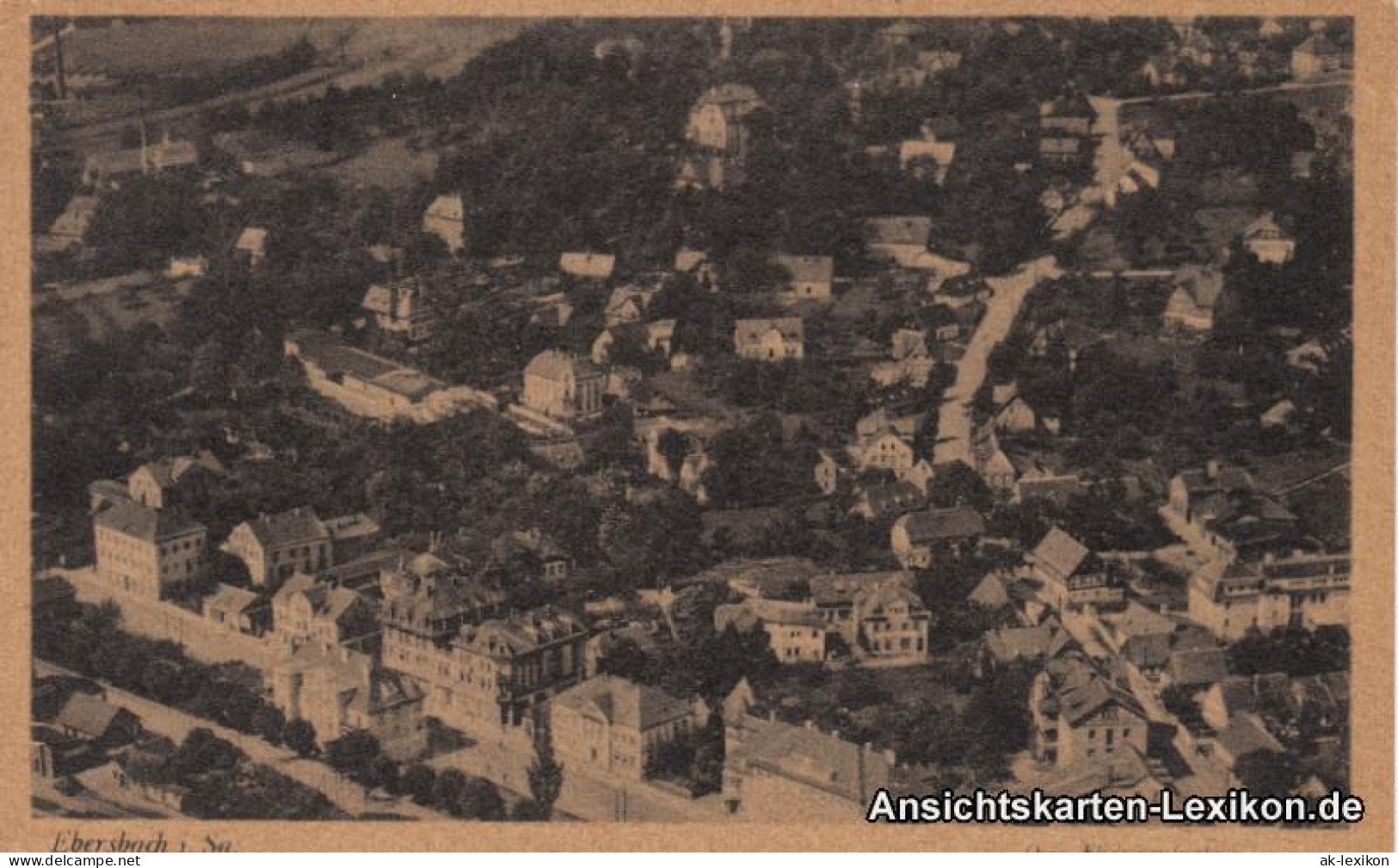 Ansichtskarte Ebersbach/Sa.-Ebersbach-Neugersdorf Luftbild 1940 - Ebersbach (Loebau/Zittau)