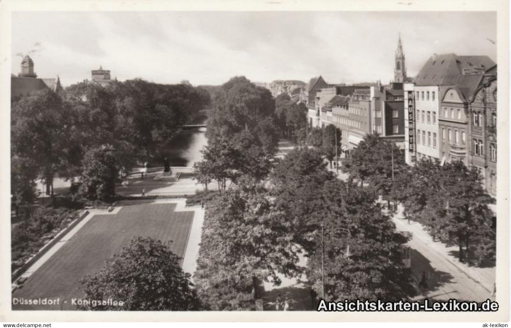 Ansichtskarte Düsseldorf Königsallee Mit Geschäften 1936  - Düsseldorf