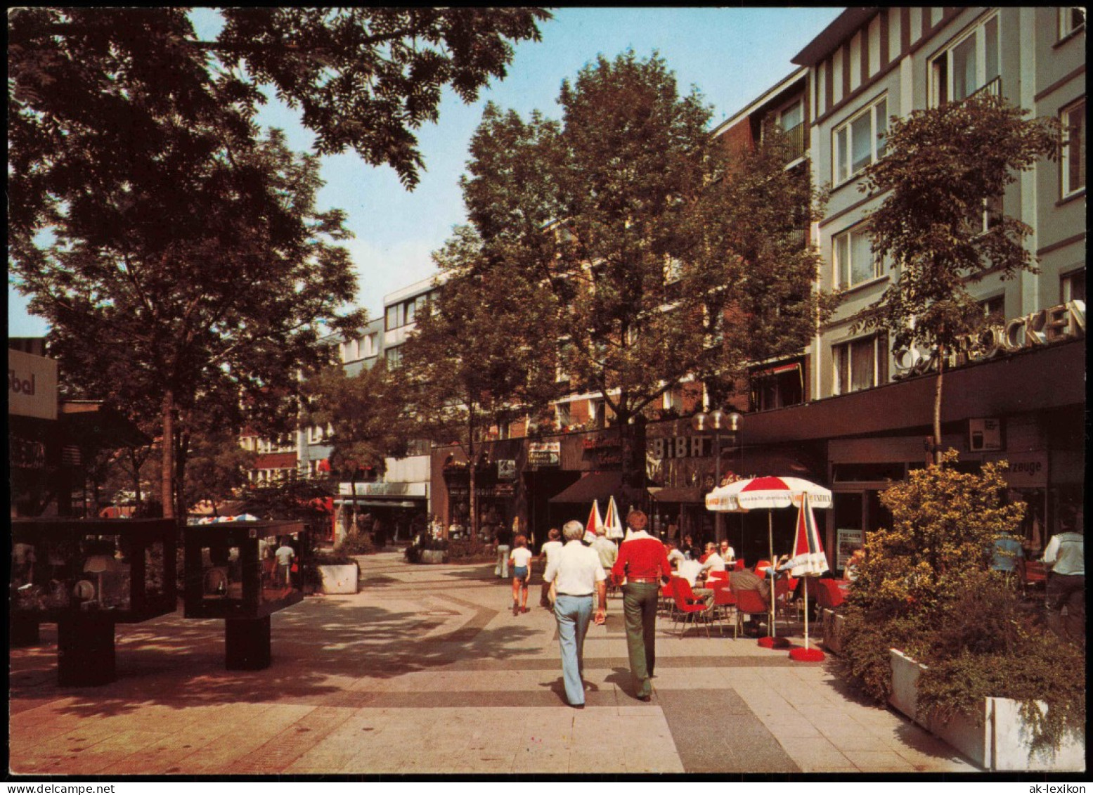 Ansichtskarte Bochum Huestraße (Fußgängerzone, Straßen-Lokal) 1980 - Bochum