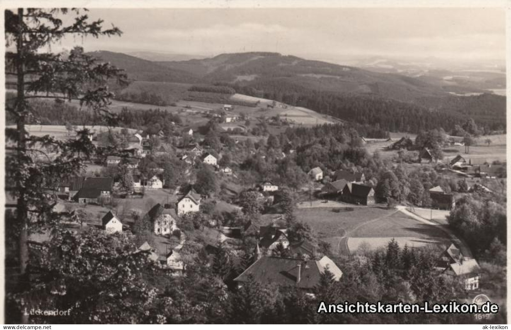 Ansichtskarte Lückendorf-Oybin Dorfpartie 1933  - Oybin