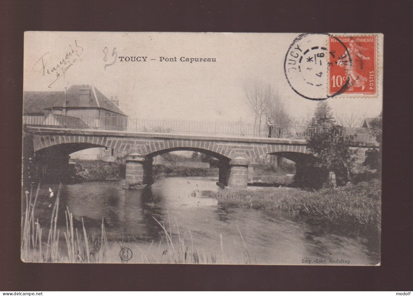 CPA - 89 - Toucy - Pont Capureau - Circulée En 1908 - Toucy