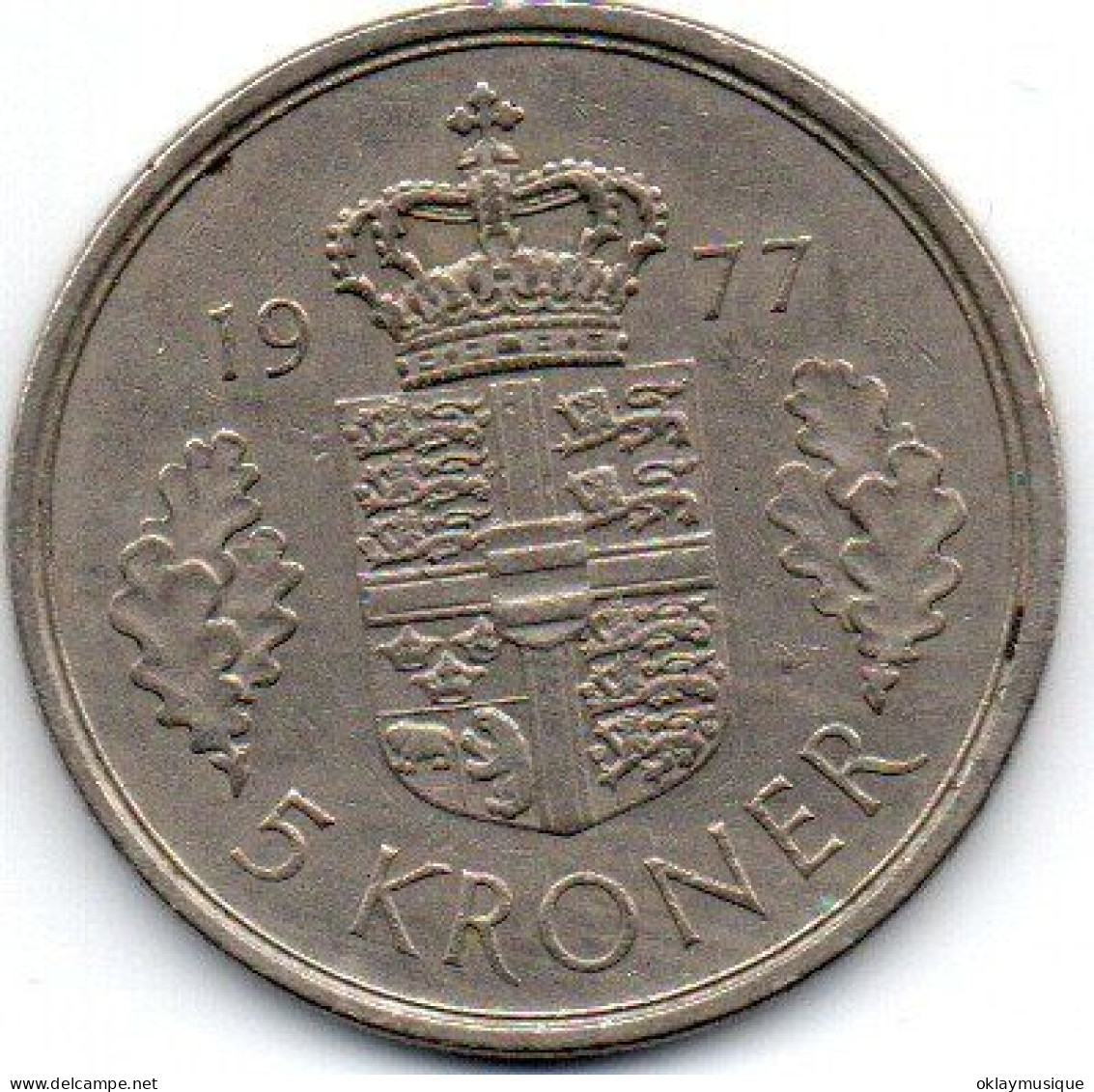 5 Kroner 1977 - Danemark