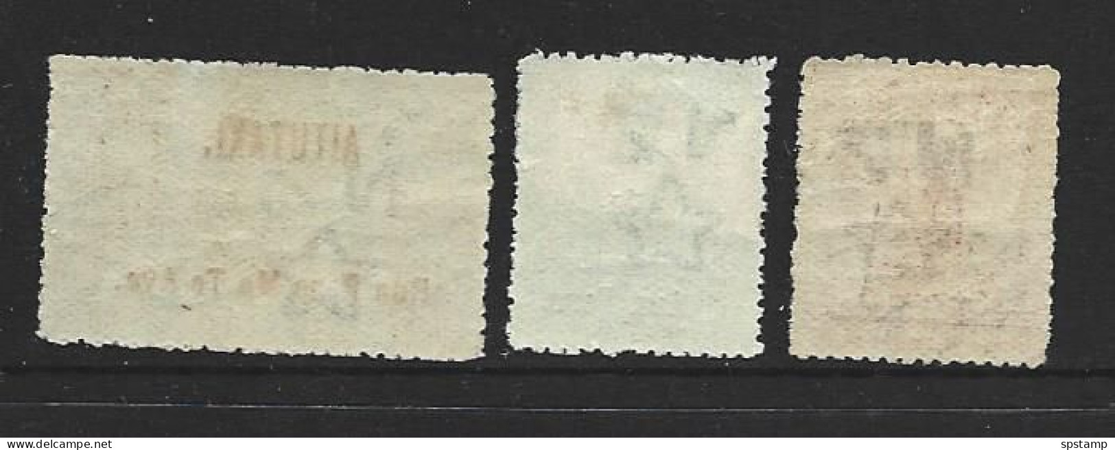 Aitutaki 1903 Overprints On NZ Perf 14 Set Of 3 FM - Aitutaki