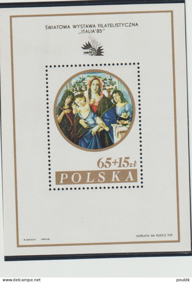 Poland 1985 Italia Two Souvenier Sheets MNH/**. Postal Weight 0,04 Kg. Please Read Sales Conditions Under Image Of Lot ( - Blocks & Sheetlets & Panes