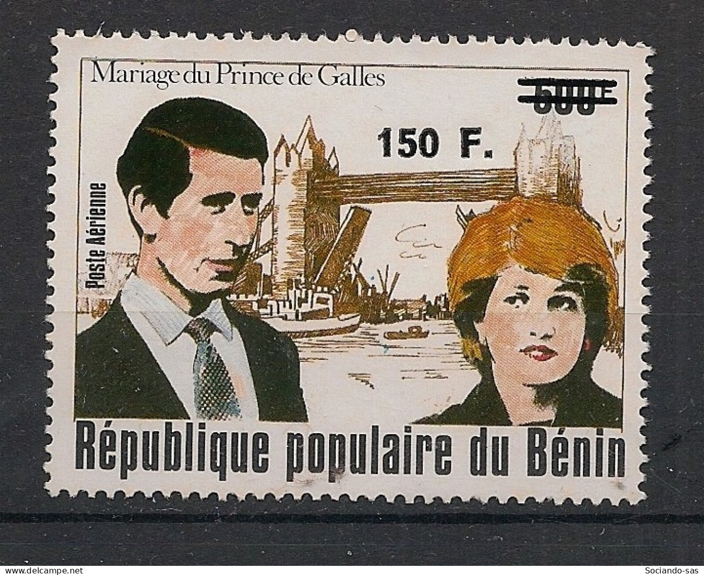 BENIN - 1995 - N°Mi. 667 - Royal Wedding / Diana 150F / 500F - Neuf Luxe ** / MNH / Postfrisch - Bénin – Dahomey (1960-...)