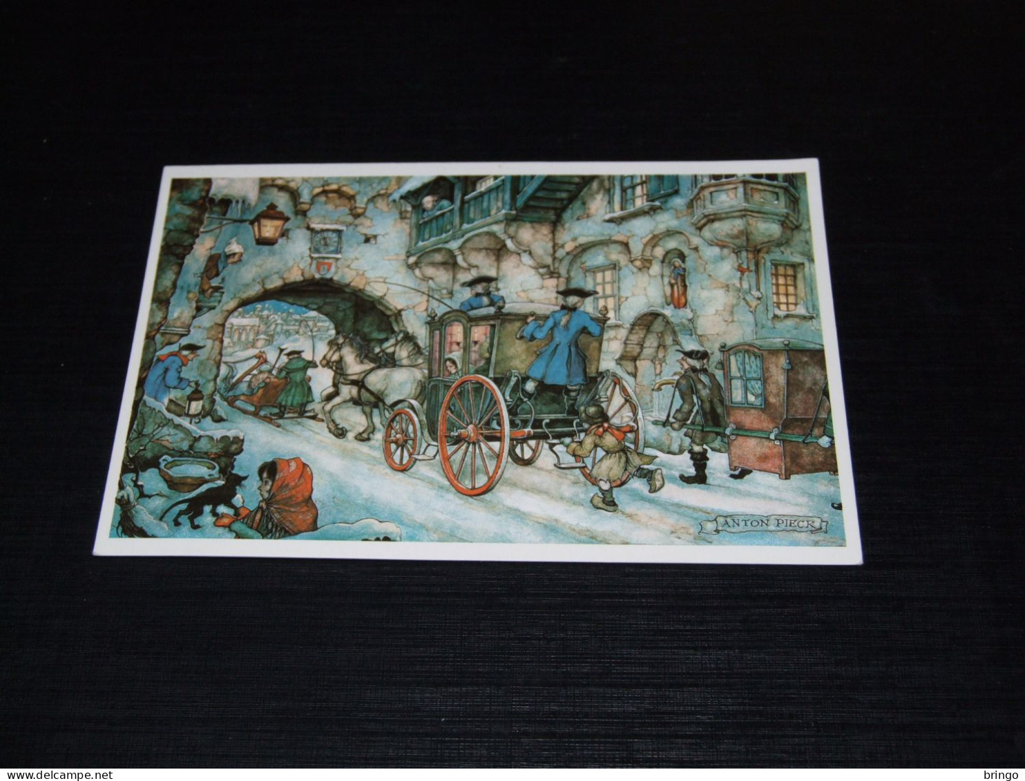 75567-         DOUBLE CARD, ILLUSTRATION ANTON PIECK - Pieck, Anton