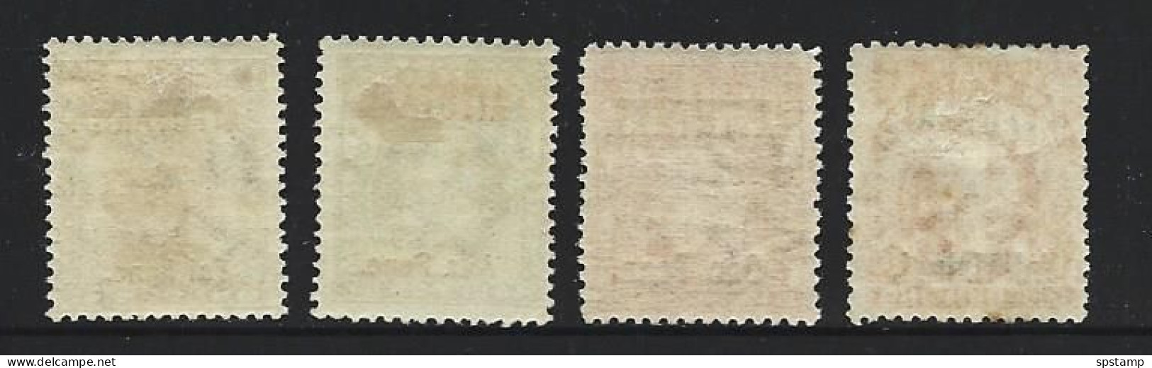 Aitutaki 1911 - 1916 Overprints On NZ KEVII Set Of 4 Fresh MLH / MNH , One With Overprint Variety - Aitutaki