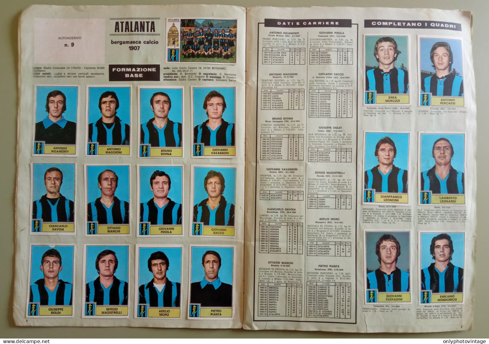 Album Figurine Calciatori Panini 1971-72 Raro Quasi Completo - Italian Edition