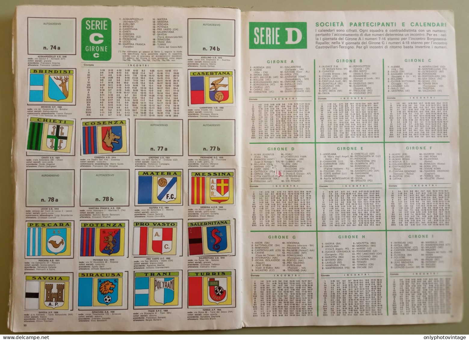 Album Figurine Calciatori Panini 1971-72 Raro Quasi Completo