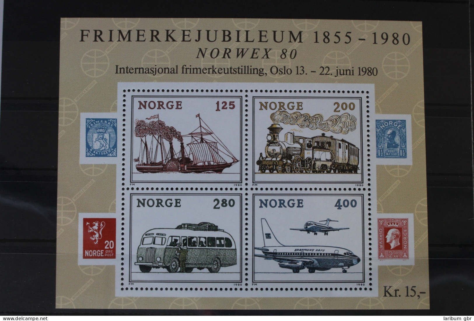 Norwegen Block 3 Mit 817-820 Postfrisch #VD107 - Sonstige & Ohne Zuordnung