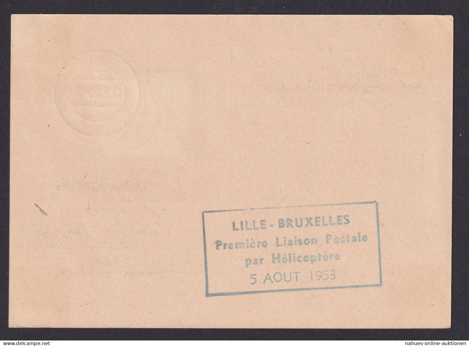 Helikopter Flugpost Brief DDR Ganzsache Köpfe Bebel Sabena Inter. Zuleitung - Lettres & Documents