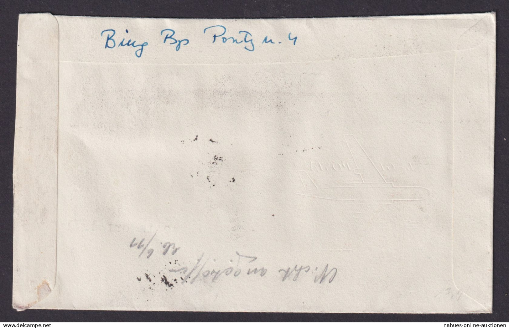 Flugpost R Brief Air Mail Ungarn Erstflug Budapest Steinigtwolmsdorf Sachsen DDR - Briefe U. Dokumente