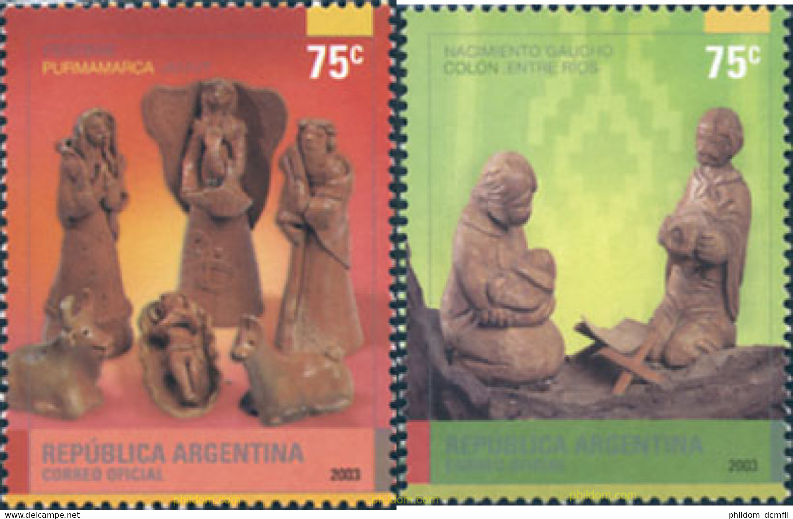 137921 MNH ARGENTINA 2003 NAVIDAD - Nuovi