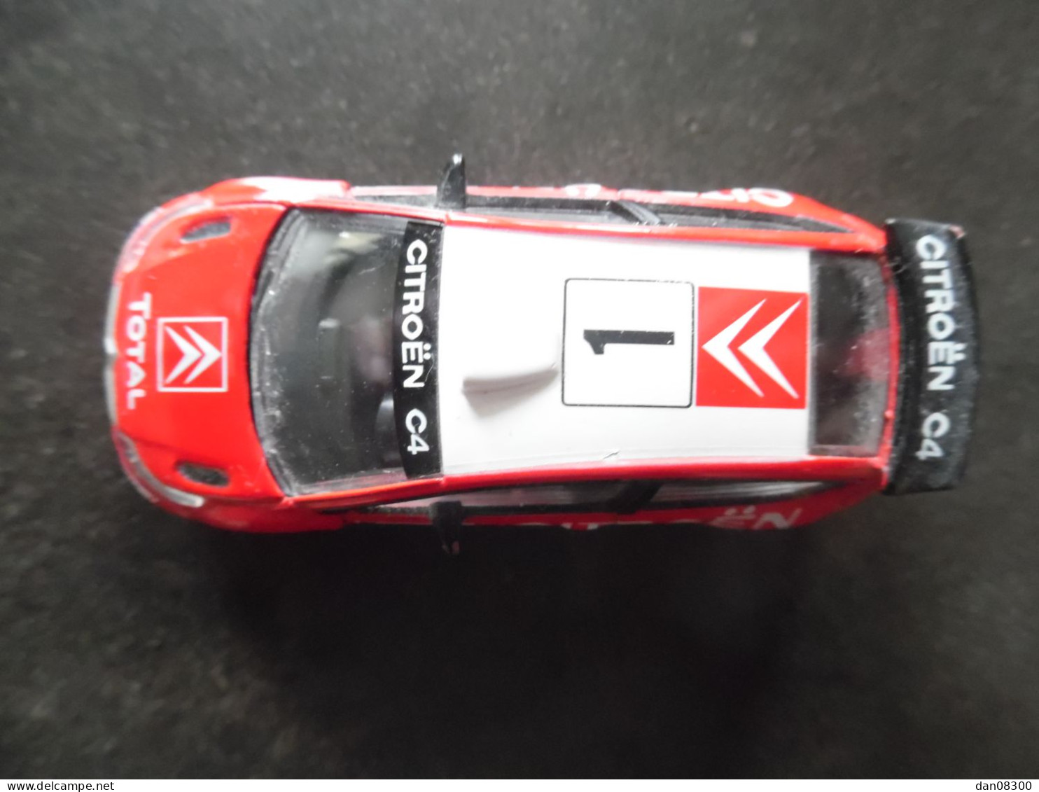 CITROEN C4 WRC N° 1 NOREV AU 64 Eme  ROUGE ET BLANCHE - Norev