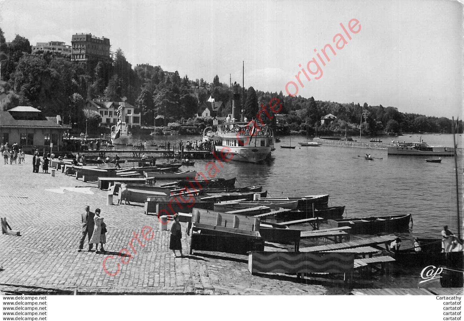 74.  THONON LES BAINS .  Arrivée Du Bateau à Vapeur . - Thonon-les-Bains