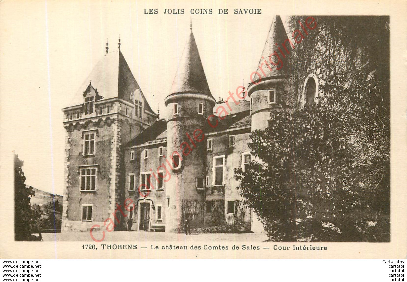 74.  THORENS . Le Château Des Combes De Sales .  Cour Intérieure . - Thorens-Glières