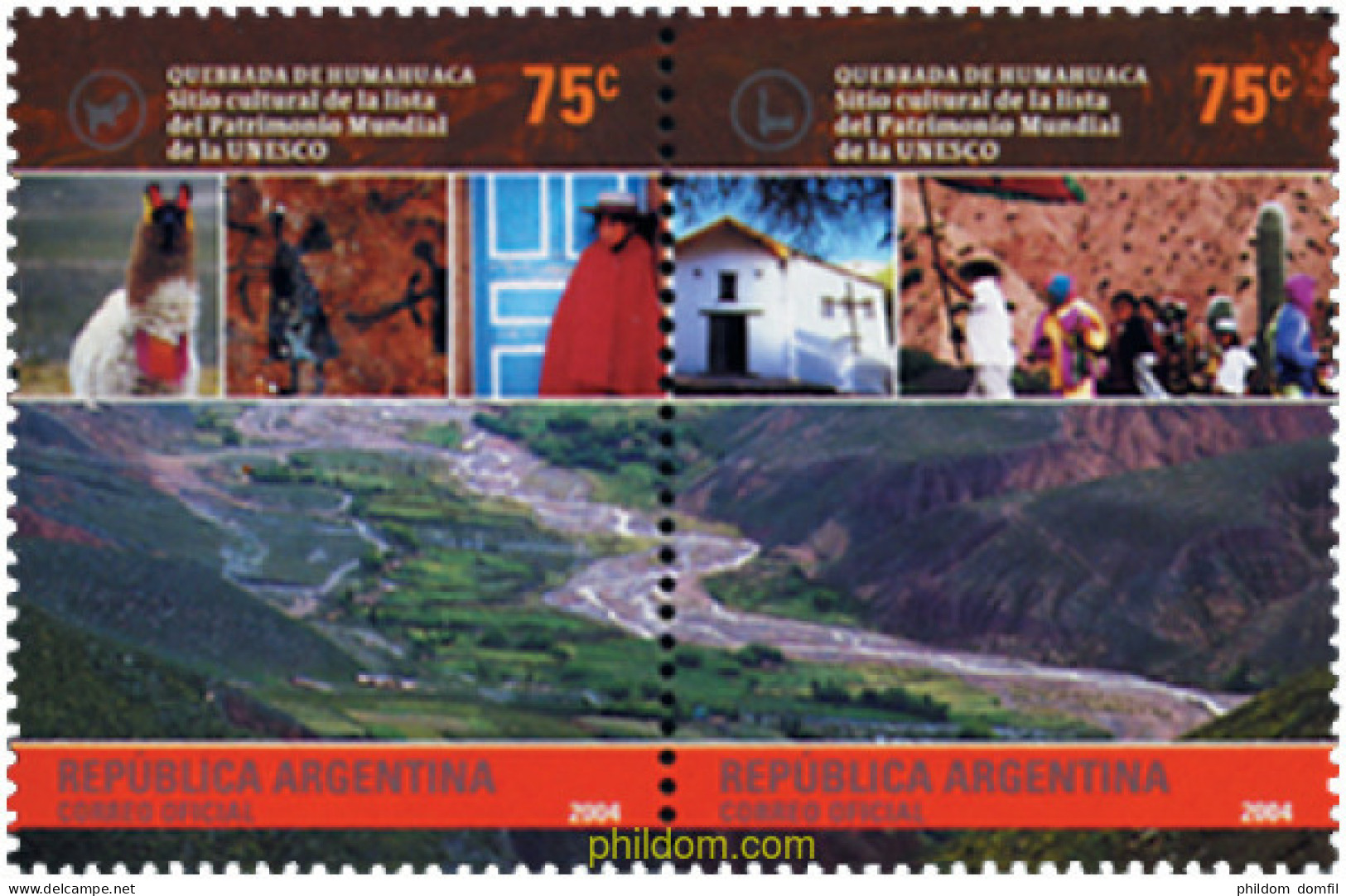 149256 MNH ARGENTINA 2004 PATRIMONIO MUNDIAL - Ungebraucht