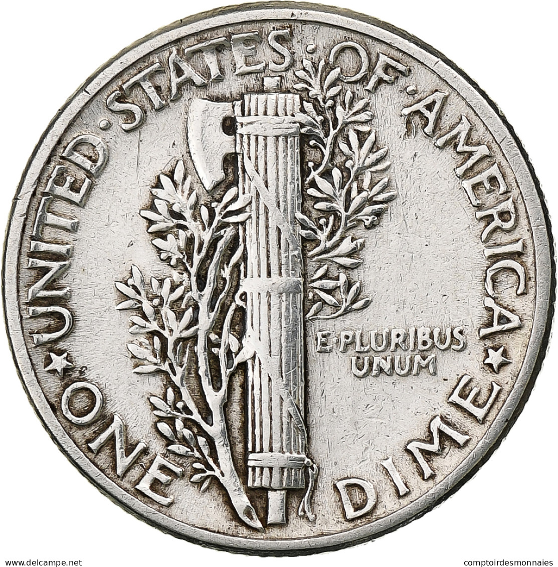 États-Unis, Dime, Mercury, 1943, Philadelphie, Argent, TTB - 1916-1945: Mercury