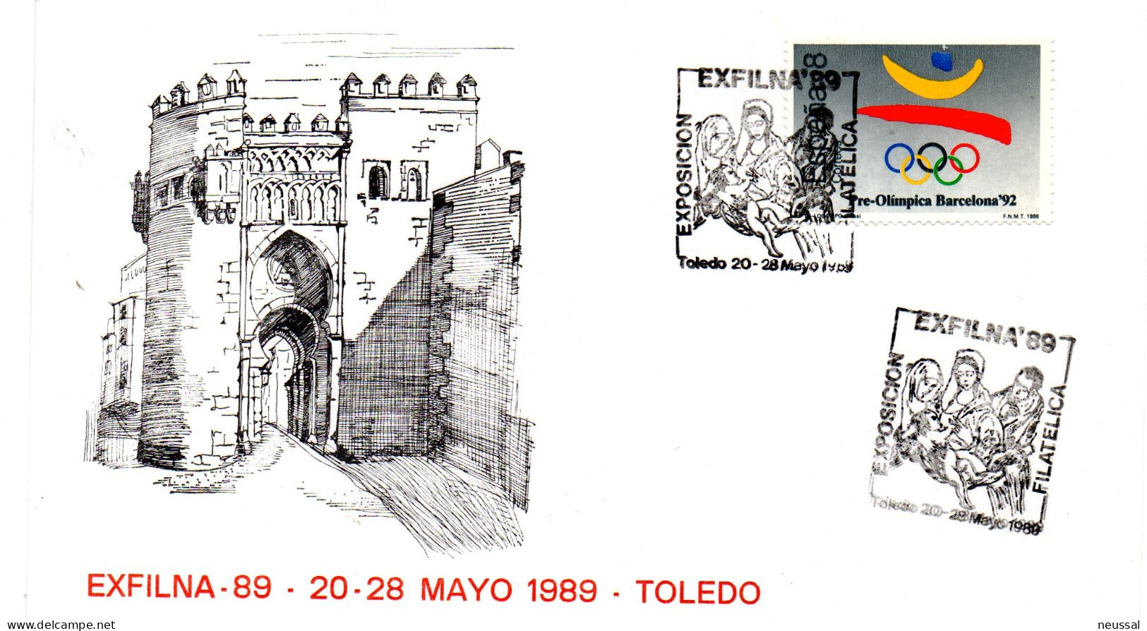 Carta Con Matasellos Commemorativo De  Exposicion De Toledo - Lettres & Documents