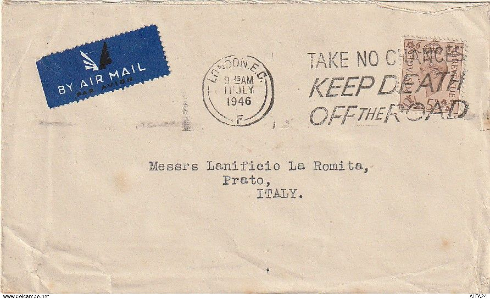 LETTERA 1946 5 UK  (XT3488 - Lettres & Documents