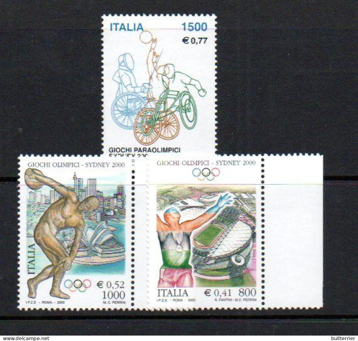 OLYMPICS - ITALY -  2000 SYDNEY OLYMPICS SET OF 2 + PARALYMPICS MINT NEVER HINGED Sg Cat £12.50 - Zomer 2000: Sydney