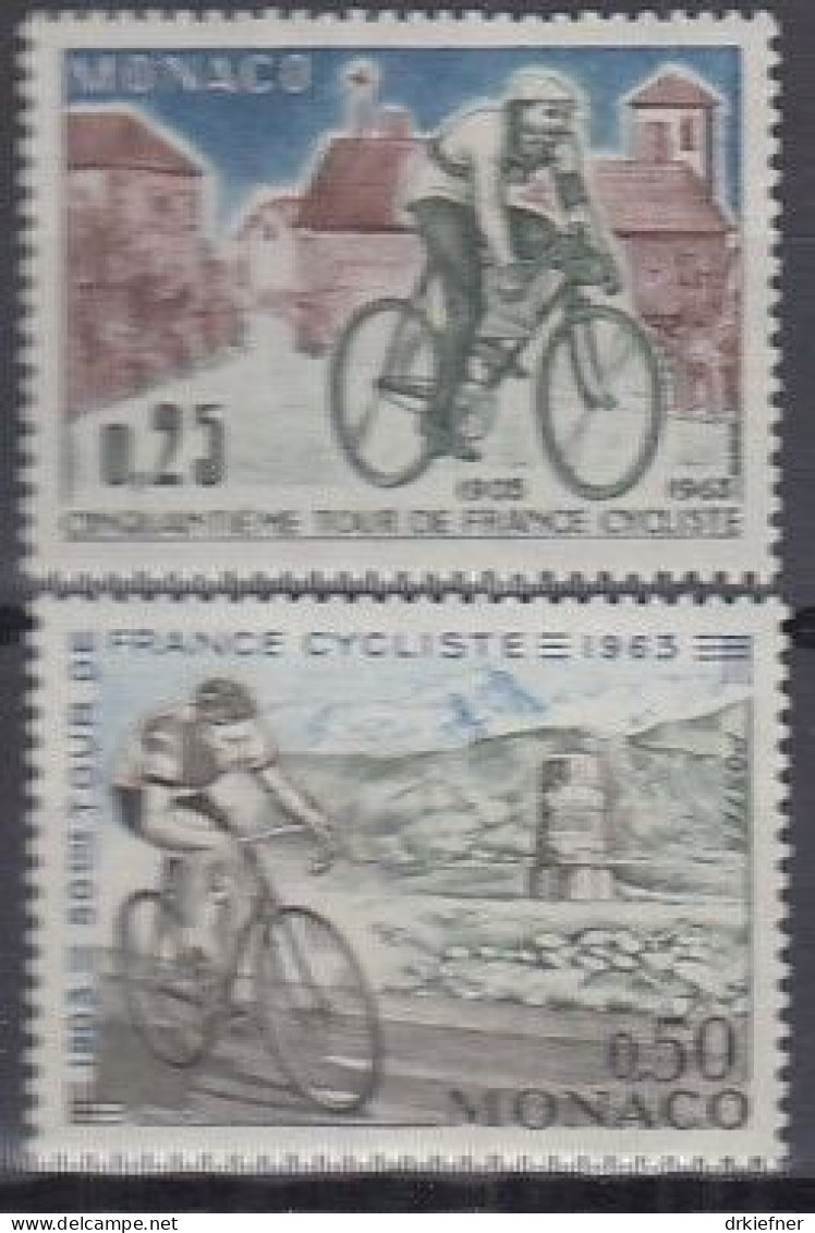 MONACO  736-737, Postfrisch **, 50. Tour De France, Fahrrad, 1963 - Nuovi