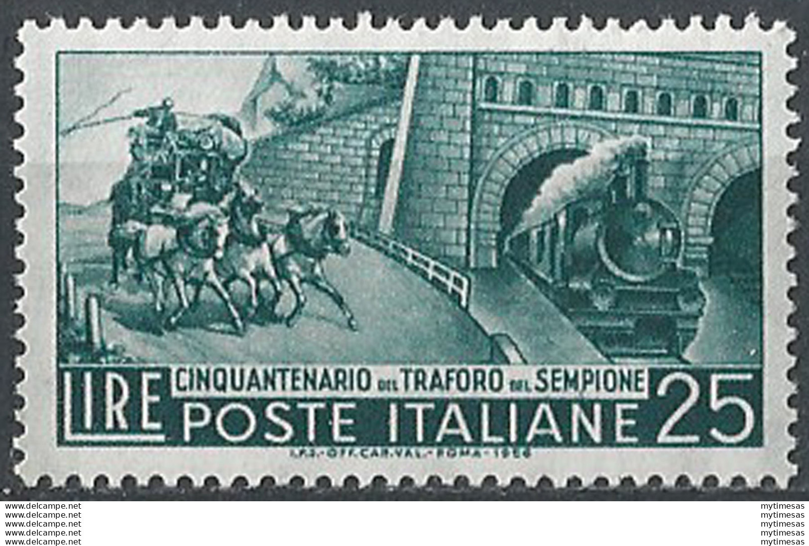 1956 Italia Traforo Del Sempione MNH Sass. 797 - 1961-70: Ungebraucht