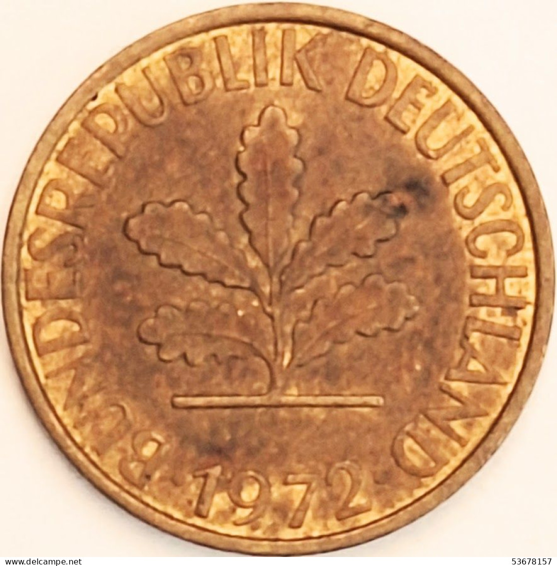 Germany Federal Republic - 5 Pfennig 1972 J, KM# 107 (#4574) - 5 Pfennig