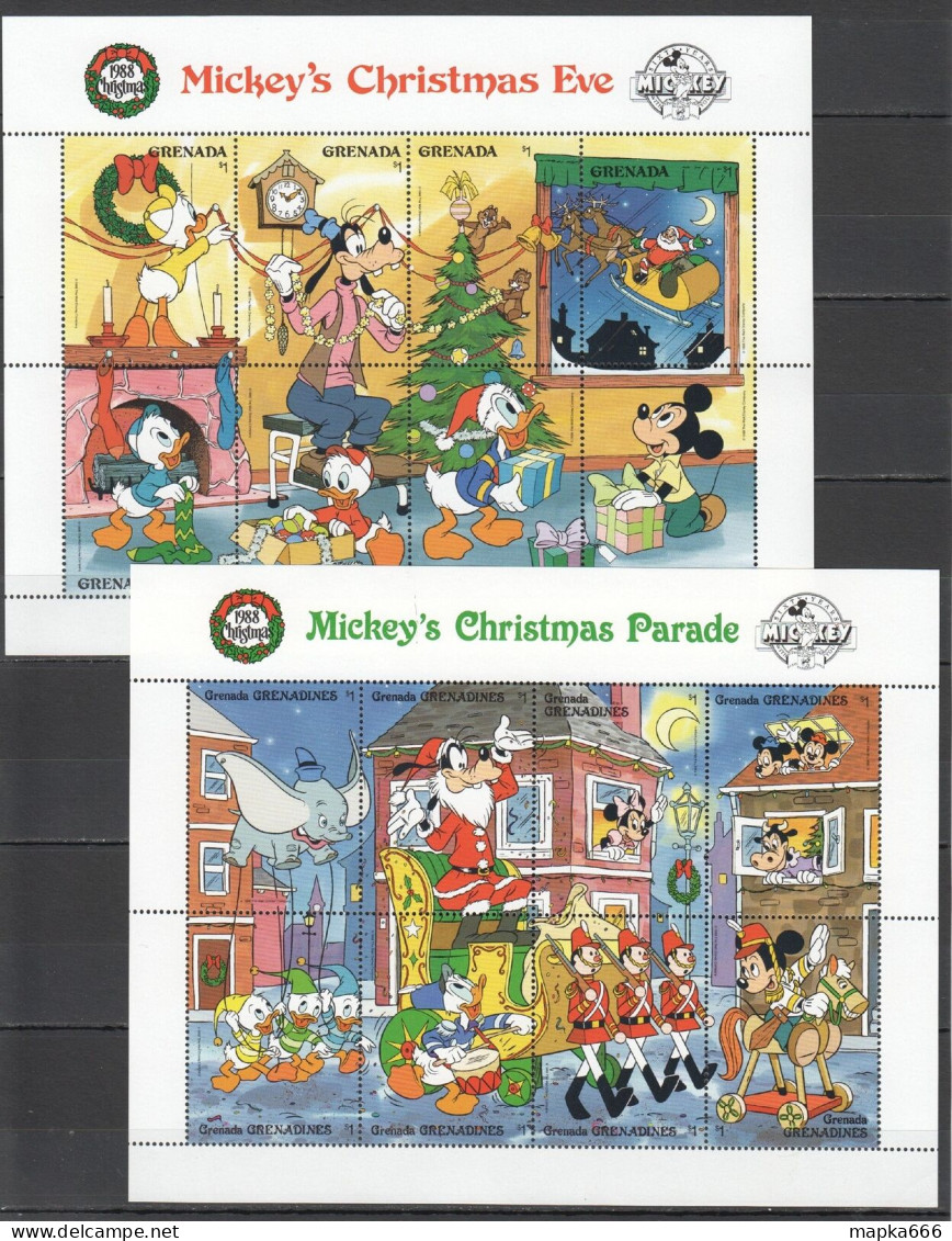 O0086 Grenada Grenadines Walt Disney Christmas Eve Parade 2Kb Mnh - Disney